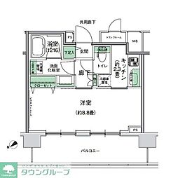 スタイリオ梶が谷 1Kの間取図画像