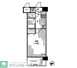 プルミエール梶ヶ谷 1Kの間取図画像
