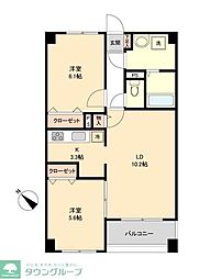 S-FORT青葉しらとり台 2LDKの間取図画像