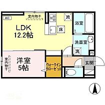 D-ROOM西長瀬 105 ｜ 岡山県岡山市北区西長瀬（賃貸アパート1LDK・1階・42.79㎡） その2