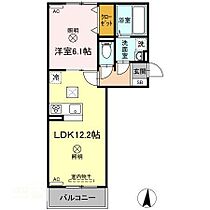 エルピスII 103 ｜ 岡山県岡山市北区番町1丁目（賃貸アパート1LDK・1階・42.93㎡） その2