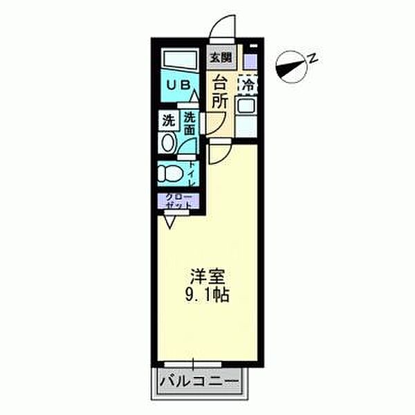 クレフラスト北長瀬Ａ棟 202｜岡山県岡山市北区北長瀬表町3丁目(賃貸アパート1K・2階・24.86㎡)の写真 その2