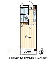 フィネス昭和町II 207 ｜ 岡山県岡山市北区昭和町（賃貸マンション1K・2階・25.47㎡） その2