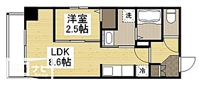 KOレジデンス千日前 404 ｜ 岡山県岡山市北区天瀬（賃貸マンション1LDK・4階・28.10㎡） その2