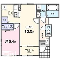 シルエーラ 101 ｜ 岡山県岡山市北区田中（賃貸アパート1LDK・1階・50.87㎡） その2