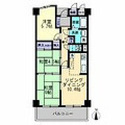 サーパス後楽園 3LDKの間取図画像