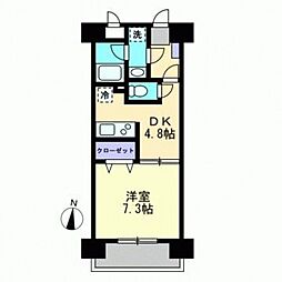 カーサ・フォレスタ 1DKの間取図画像