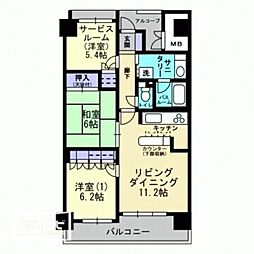 アルファステイツ野田2 3LDKの間取図画像