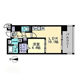 ハアラン国体町 1LDKの間取図画像