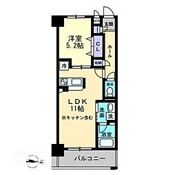 Southin西市 1LDKの間取図画像