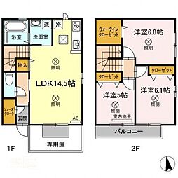 エスポワール高崎 3LDKの間取図画像
