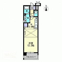 アルファレガロ岡山駅前 ワンルームの間取図画像