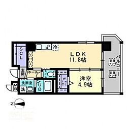 ハアラン国体町 1LDKの間取図画像