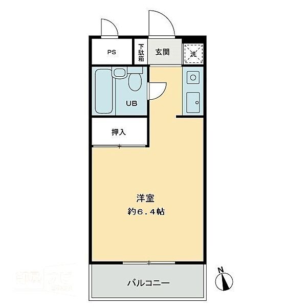 メゾンド西宝町 204｜香川県高松市西宝町2丁目(賃貸マンション1R・2階・20.72㎡)の写真 その2