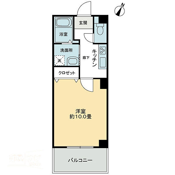 フィネス出来島 201｜徳島県徳島市出来島本町2丁目(賃貸アパート1K・2階・31.47㎡)の写真 その2