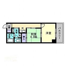 花園パークマンション 2Kの間取図画像