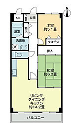 間取図画像 2LDK