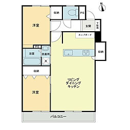 佐々木マンション 2LDKの間取図画像