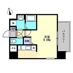 S-FORT高松中野町 1Kの間取図画像