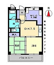 ノースポイントハイツ 2SDKの間取図画像