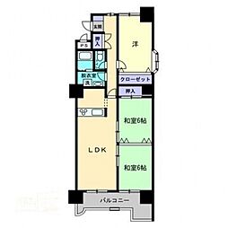 エスポワール林 3LDKの間取図画像