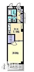 スピリア三条 1DKの間取図画像
