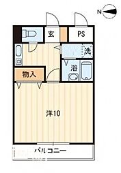 リマーク上之町 1Kの間取図画像