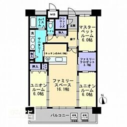 アルファウィズ太田 3LDKの間取図画像