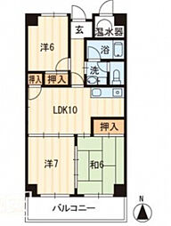 アーバン茜 3LDKの間取図画像