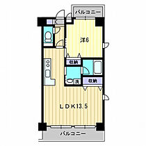 シャルマン 804 ｜ 高知県高知市知寄町3丁目（賃貸マンション1LDK・8階・43.35㎡） その2