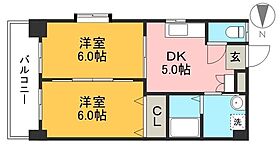 メロディハイム稲荷町 502 ｜ 高知県高知市稲荷町（賃貸マンション2DK・5階・40.00㎡） その2