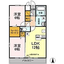 ウィル・フォーレストA棟 103 ｜ 高知県高知市南御座（賃貸アパート2LDK・1階・58.34㎡） その2