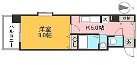 鏡川クレセントパーク 406 ｜ 高知県高知市石立町（賃貸マンション1K・4階・33.90㎡） その2