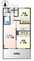 モンシェリカメリアII 103 ｜ 高知県高知市薊野東町（賃貸アパート2LDK・1階・54.00㎡） その2