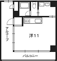 カーザ・デレ・モーレ 404 ｜ 高知県高知市廿代町（賃貸マンション1R・4階・27.55㎡） その2