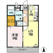 ビレッジ北久保C棟 103 ｜ 高知県高知市北久保（賃貸アパート1LDK・1階・40.07㎡） その2