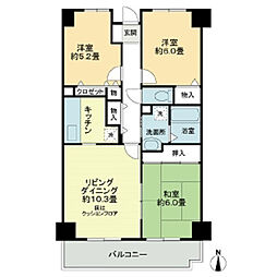 カランドリエ大篠 3LDKの間取図画像