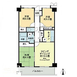 カランドリエ大篠 3LDKの間取図画像