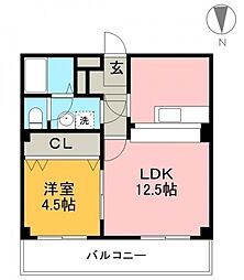 グランパレスパゴダ 1LDKの間取図画像