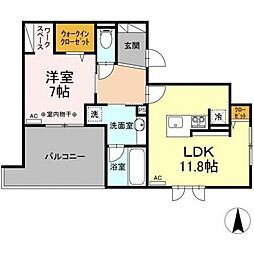 間取図画像 1LDK