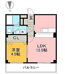 グランパレスパゴダ 1LDKの間取図画像