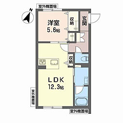 シャーメゾン パン サンク 1LDKの間取図画像