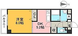 エルフィーノ 1DKの間取図画像