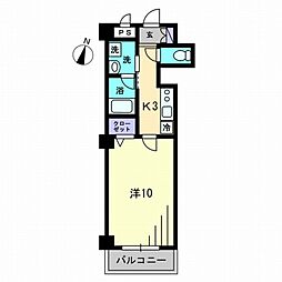 CLASS・Y 1Kの間取図画像