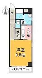 カーサ・トルナーレ 1Kの間取図画像