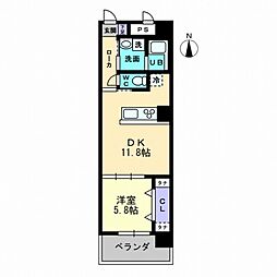 ルガーノ3 1LDKの間取図画像