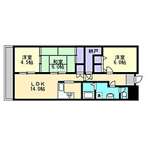 ブランシャトー 305 ｜ 岡山県倉敷市白楽町（賃貸マンション3LDK・305階・72.95㎡） その2