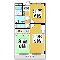 長野県伊那市西春近（賃貸マンション2LDK・2階・48.60㎡） その2