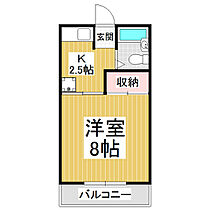 ロイヤル21  ｜ 長野県伊那市西町（賃貸マンション1K・6階・23.10㎡） その2