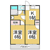 メゾン・ド・ヴェールα  ｜ 長野県上伊那郡箕輪町大字中箕輪（賃貸マンション2K・5階・34.70㎡） その2